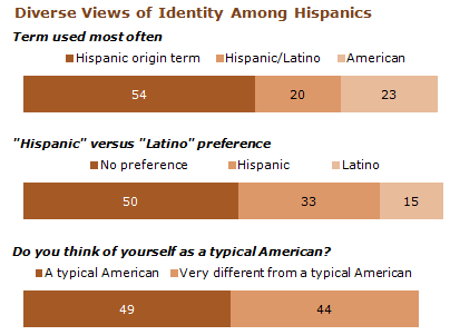 Diverse view of identity among Hispanics 